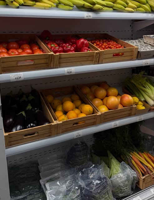 Fresh organic produce at Aris Healthy Life, Exeter