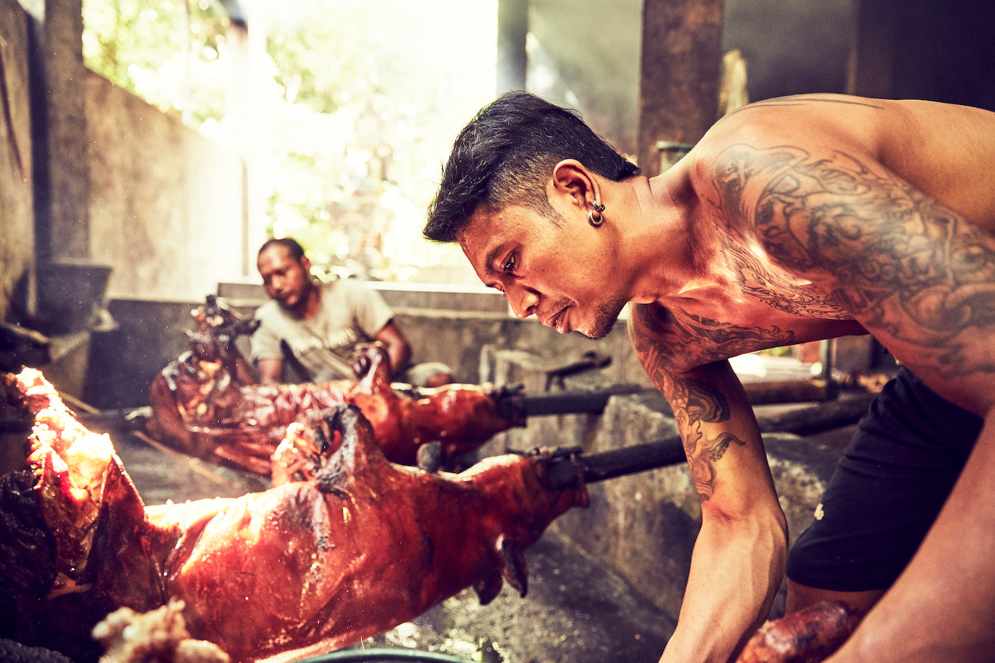 The Pitmaster at Warung Ibu Oka, Ubud, Bali